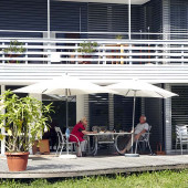 Herbst 2016, Schnuppertage Kanzlei: Garten-Terrasse; Bild Vanessa Püntener